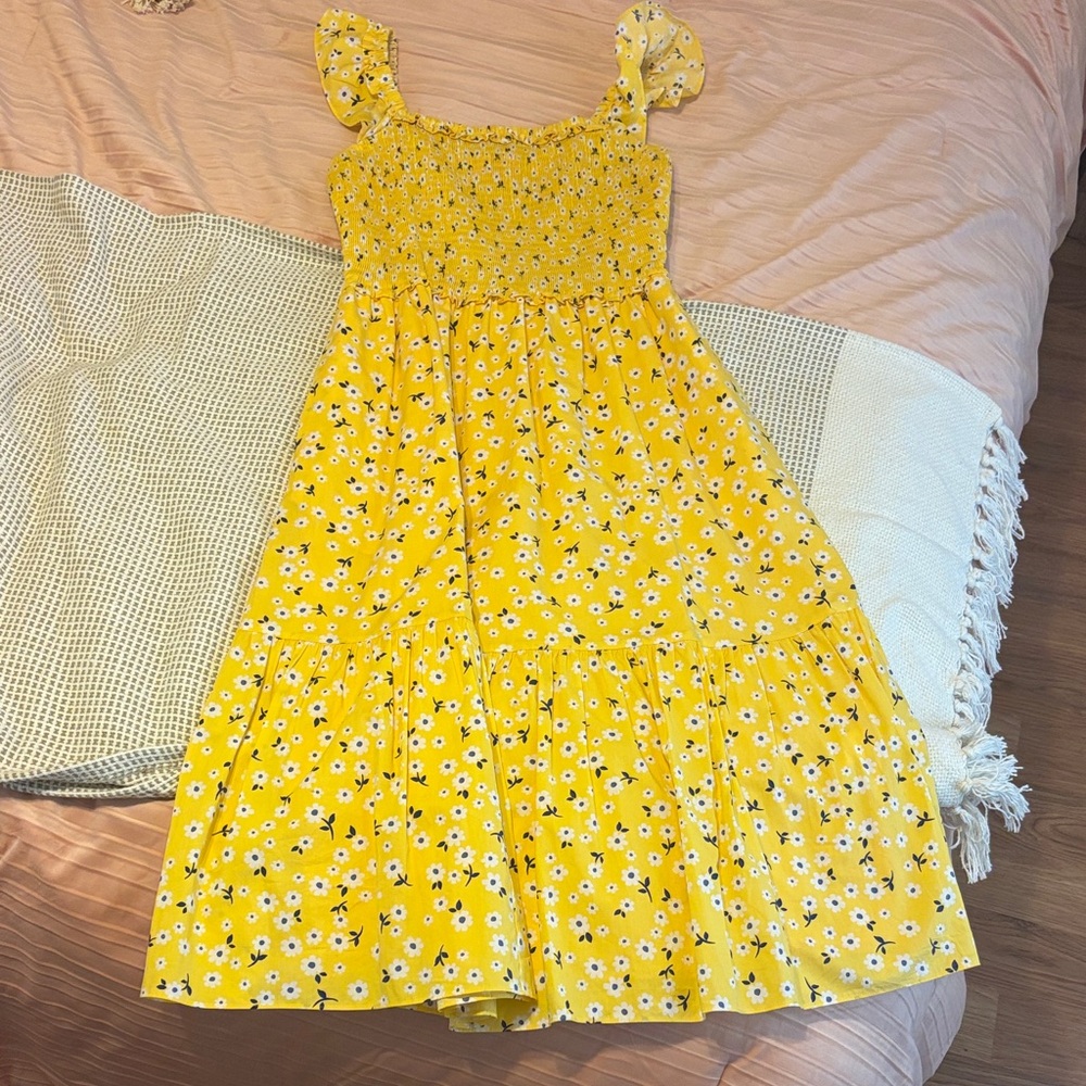 Kate Spade Yellow Floral Kids Dress